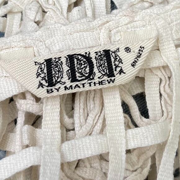 IDI by Matthew Size Medium Creamy Open Crochet Knit Vest Cardigan Beachy Boho - Picture 6 of 8